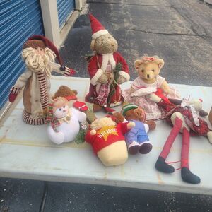 Christmas bears plush and tree toppers